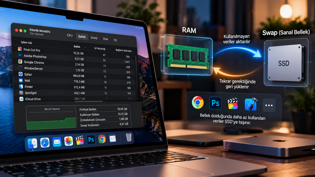 Mac’te Swap Memory Nedir? SSD’yi Yıpratır mı?