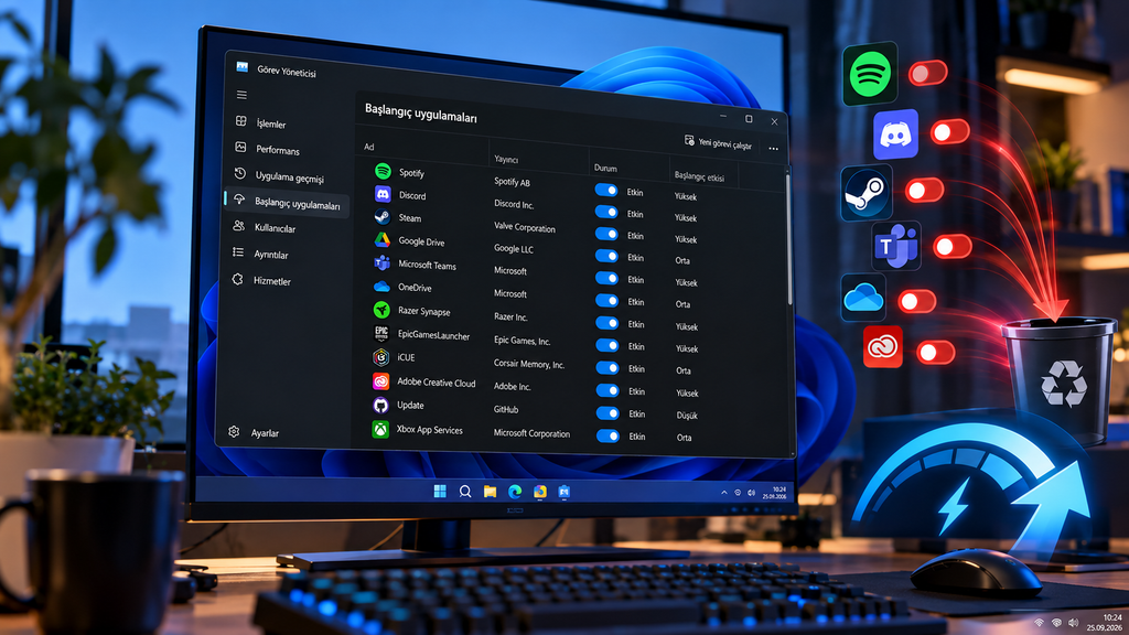 Windows 11’de Kapatmanız Gereken Gereksiz Başlangıç Uygulamaları